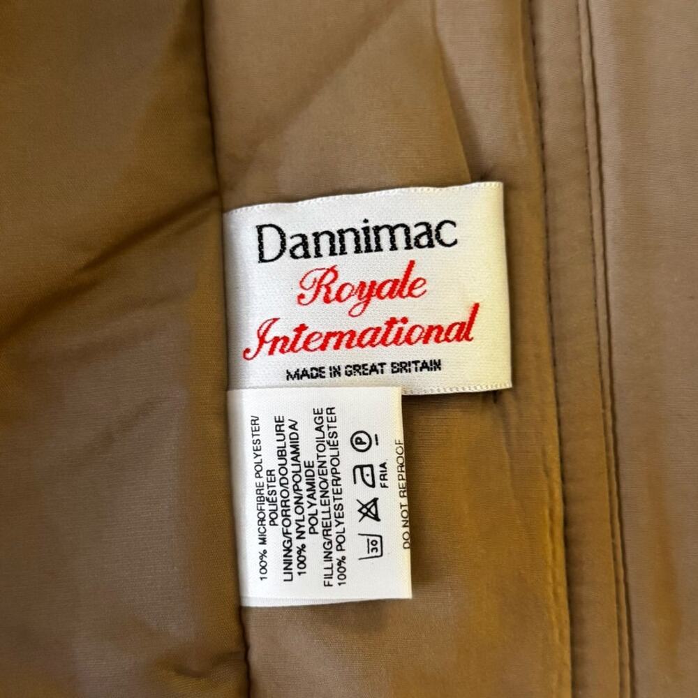 Vintage Camel Maxi Hooded Parka Fur Trim Insulated Winter Coat Made England XL - Picture 5 of 16